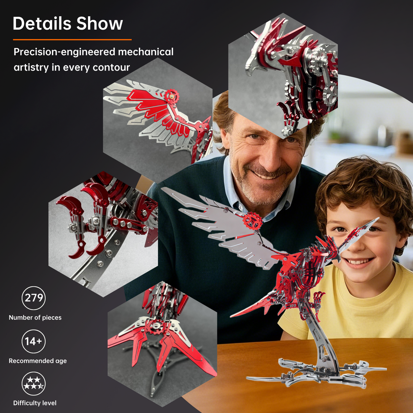 METALSEEK Eagle Metal Model Kit