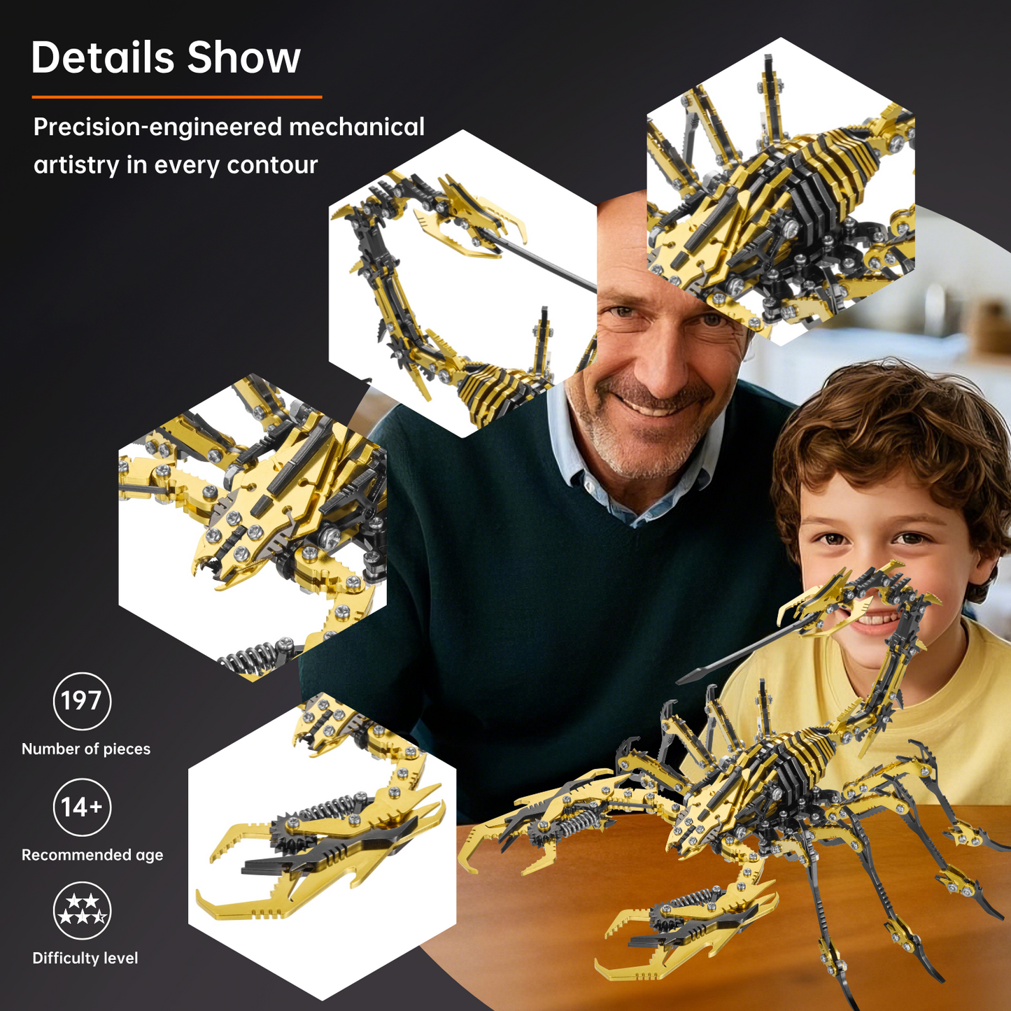 METALSEEK Metal Scorpion Puzzle