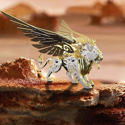 Mechanical Golden White Tiger 3D metal puzzle New
